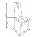 Стул HALMAR K202 капучино/хром